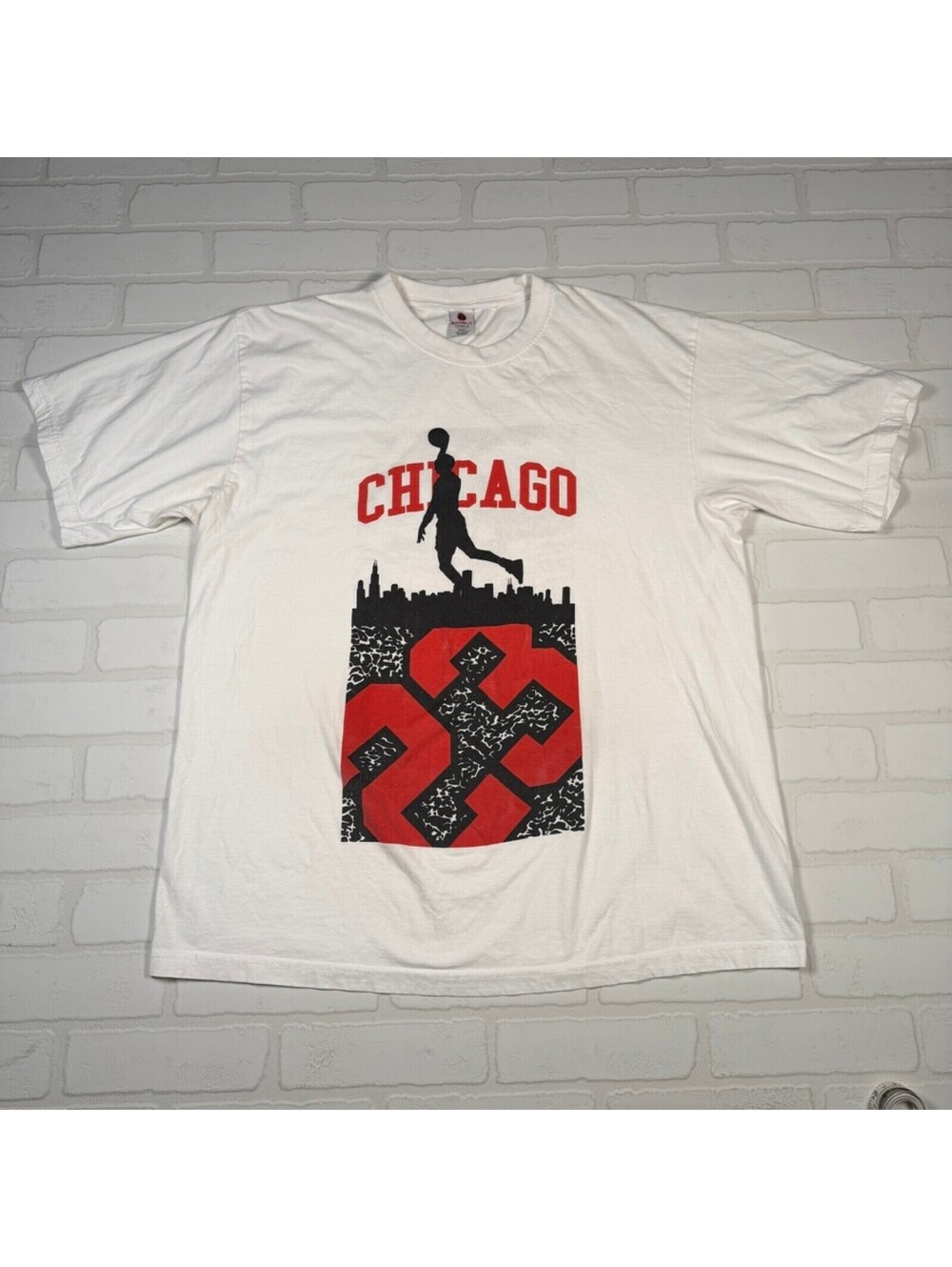 Y2K Iced Out Chicago 23 Michael Jordan Graphic T-Shirt Size 2XL